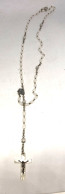 Ancien CHAPELET Catholique - Nacre Véritable - Pendentif Crucifix - Religieuze Kunst