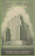 BW95. Vintage Postcard. Laurentien Hotel, Montreal, Canada - Montreal