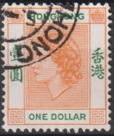 1954 Grossbritannien Alte Kolonie Hong Kong ° Mi:HK 187, Sn:HK 194, Yt:HK 185, Queen Elizabeth II - Usados