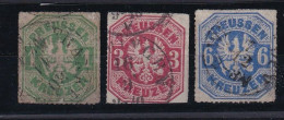 PREUSSEN 1867 - Canceled - Mi 22, 24, 25 - Usati