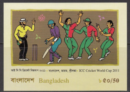 2011 Bangladesh ICC Cricket  Souvenir Sheet MNH - Bangladesch