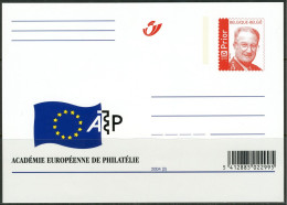 2004 - Briefkaart / Carte Entier Postal - Académie Européenne De Philatélie - Ongebruikt - Tarjetas 1951-..