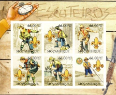 Mozambico 2011, Scout, Clock, Cycling, 6val In BF IMPERFORATED - Clocks