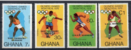 Ghana 1986 Mi 686-689 MNH  (ZS5 GHN686-689) - Athletics