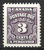 CANADA...KING GEORGE V...(1910-36.).....POSTAGE - DUE.....3c......SGD20...(CAT.VAL.£8..)..J8......MH.... - Portomarken