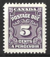 CANADA...KING GEORGE V...(1910-36.).....POSTAGE - DUE.....5c......SGD22.....(CAT.VAL.£6..)........MH.... - Strafport