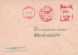 4440 Wolfen 1986 Freude Am Bild ORWO Filme - Ehem. IG Farben - 1945 Patente An Eastman Kodak - Maschinenstempel (EMA)
