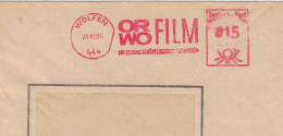 444 Wolfen 1968 Zeugnis Schöpferischer Tradition ORWO Film - Ehem. IG Farben - 1945 Patente An Eastman Kodak - Maschinenstempel (EMA)