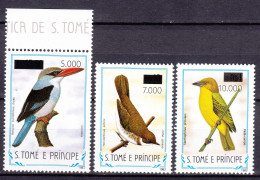 Sao Tome And Principe 1999 Birds Mi#1853-1855 Mint Never Hinged - Sao Tome And Principe