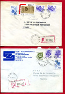 1992 - 2 Lettres Recommandées Pour La France - PLANTES OFFICINALES N°3058 - 3082 - 3083 - Lettres & Documents