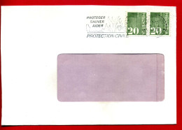 1973 - Oblitération "PROTEGER-SAUVER-AIDER  PROTECTION CIVILE" - 2 Tp N°862 - Marcophilie