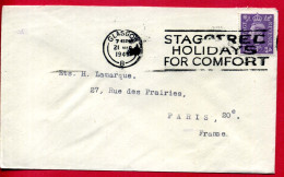 1947 - Oblitération De Glasgow "STAGGERED HOLIDAYS FOR COMFORT" Sur Tp Georges VI - Franking Machines (EMA)