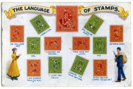 THE LANGUAGE OF STAMPS / LYNDHURST, BOLDER WOOD, RED BOARD HUT (MULLINS) / KNIGHTSBRIDGE, WILTON PLACE - Stamps (pictures)