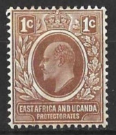 K.U.T....KING EDWARD VII..(1901-10.).....1c.....SG34.........MH... - Protettorati De Africa Orientale E Uganda