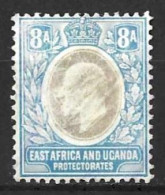 K.U.T....KING EDWARD VII..(1901-10.)....8A.....SG25...MULTI-CA......(CAT.VAL.£12..)......PEN CANCEL..... - East Africa & Uganda Protectorates