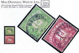 Ireland Postage Due Transition Cork 1922 Great Britain ½d, 1d Used After Independence  BALLINEEN 17 AP 25 Cds - Portomarken