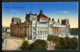 AK Berlin Reichstagsgebäude 1918 Gebraucht #HK119 - Sonstige & Ohne Zuordnung