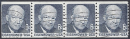 USA 1970 - Yvert 897a° (x4) - Eisenhower | - Usati