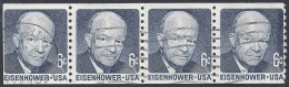 USA 1970 - Yvert 897a° (x4) - Eisenhower | - Oblitérés