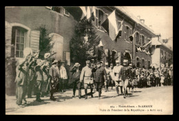 68 - ST-AMARIN - VISITE DU PRESIDENT DE LA REPUBLIQUE LE 9 AOUT 1915 - Saint Amarin