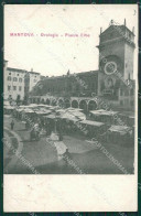 Mantova Città Mercato PIEGHE Cartolina KV5829 - Mantova