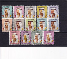 KUWAIT 1969 AMIR SHEIKH SABAH DEFINITIVE SET FU FRESH COPY. CATALOGUE £ 44.00 - Kuwait