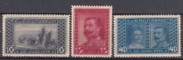 Austrohungarian Occ. Of Bosnia 1917 Mi#121-123 Error - Double Print, Mint Hinged - Unused Stamps