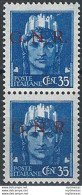 1943 Repubblica Sociale 35c. G.N.R. Brescia I Cp Var MNH Sassone N. 476I+476Ipd - Altri & Non Classificati