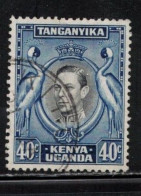 KENYA, UGANDA & TANGANYIKA Scott # 78 Used - KGVI - Kenya, Ouganda & Tanganyika