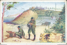 An351 Cartolina Militare 1 Reggimento Genio Radiotelegrafisti - Regiments