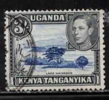 KENYA, UGANDA & TANGANYIKA Scott # 82a Used - KGVI & Lake Naivasha - Kenya, Uganda & Tanganyika