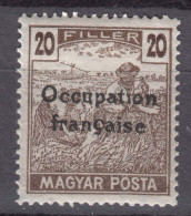 France Occupation Hungary Arad 1919 MAGYAR POSTA Yvert#42 Black Overprint, Mint Hinged - Nuevos