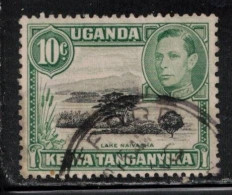 KENYA, UGANDA & TANGANYIKA Scott # 70 Used - KGVI & Lake Naivasha - Kenya, Ouganda & Tanganyika
