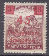 France Occupation Hungary Arad 1919, Error - Overprint 45 Instead Of 50, Mint Hinged - Nuovi