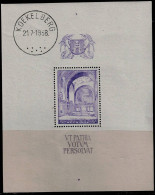 BELGIUM 1938 FUND FOR COMPLETING THE BASILICA OF KOEKELBERG MI No BLOCK 8 MNH VF!! - 1924-1960