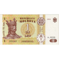 Billet, Moldavie, 1 Leu, 1994, KM:5, NEUF - Moldova