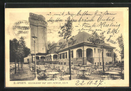 AK Baden-Baden, Restaurant Auf Dem Merkur  - Baden-Baden
