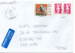 75288 - Frankreich - 2024 - 4,50F Hl.Martin MiF A LpBf 33655A -> Japan - Covers & Documents