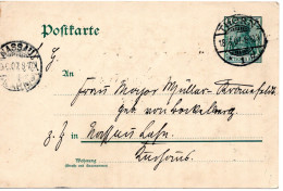 75290 - Deutsches Reich - 1907 - 5Pfg Germania GAKte THORN -> NASSAU - Cartas & Documentos