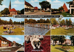 73879320 Schneverdingen Ev Kirche Kath Kirche Schwimmbad Quellenbad Schaeferhof  - Schneverdingen