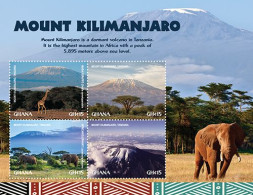 Ghana 2023 Mount Kilimanjaro Sheetlet Of 4 I202401 - Ghana (1957-...)