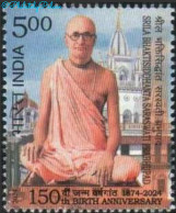INDIA 2024 Srila Bhaktisiddhanta Saraswati Prabhupad,ISKCON,Krishna Movement,Hinduism, 1V Stamp, MNH (**) Inde Indien - Nuevos