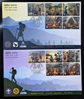 Sri Lanka 2024,Scouting & Girl Guiding,Cook,Food,Fire,Plant,Deer,Disabiliy,Scout,Set Of 10 Stamps,FDC Cover (**) - Sri Lanka (Ceylan) (1948-...)