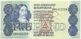 South Africa - 2 RAND - ( 1983 - 90 ) - Pick 118.d - Sign. 6 - Serie CM - Watermark: J. Van Riebeek - Sudafrica