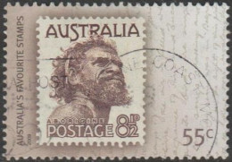 AUSTRALIA - USED - 2009 55c Australia's Favourite Stamps - 8½d Aboriginal - Oblitérés