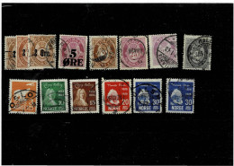 SVEZIA ,14 Pezzi Usati ,di Cui 1 Serie Completa ,qualita Ottima - Used Stamps