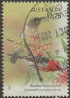 AUSTRALIA - USED - 2009 $2.75 Australian Songbirds - Scarlet Honeyeater - Usati