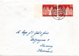 75322 - Bund - 1956 - 2@20Pfg Lueneburg A Bf HANNOVER -> Daenemark - Cartas & Documentos