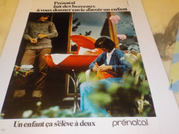 ANCIENNE  PUBLICITE DES BERCEAUX  DONNE ENVIE D ENFANTS PRENATAL  1972 - Sonstige & Ohne Zuordnung