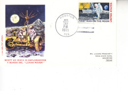 STATI UNITI  1971 - Uomo Sulla Luna - Lunar Rover - Schmuck-FDC